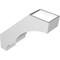 Ekena Millwork 5 1/2-in. W x 20-in. D x 20-in. H Balboa Architectural Grade PVC Knee Brace BRCP055X20X20BOA - alternate 3